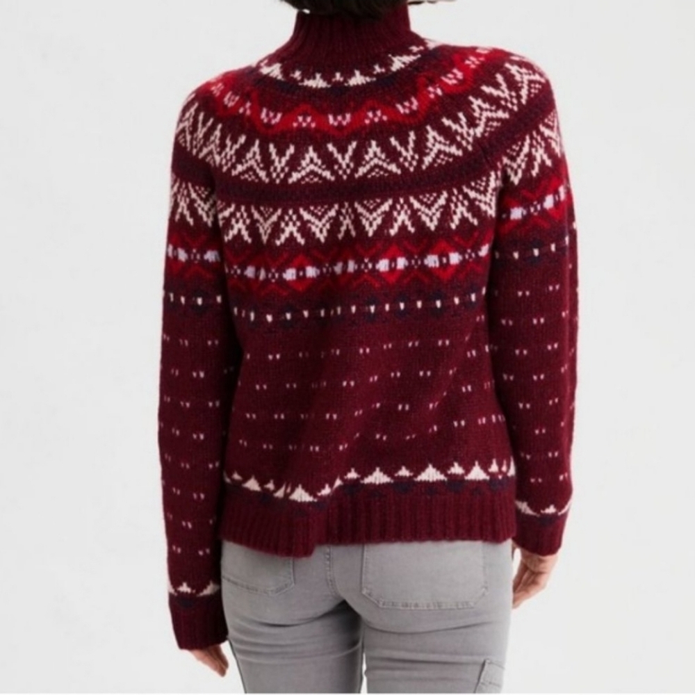 Festive Fairisle Mock Neck Sweater - Picture 2 of 6